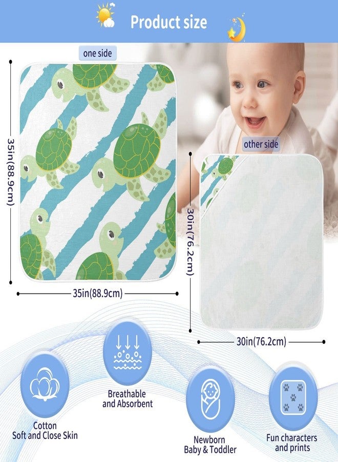 ويلداي منشفة أطفال من ويلداي بتصميم سلحفاة بحرية لطيفة، فائقة النعومة، مزودة بغطاء للرأس - مناشف حمام قطنية فائقة الامتصاص، مقاس 30 × 30 بوصة - Image 4